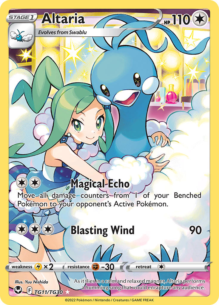 (TG11/TG30) Pokemon TCG Silver Tempest Single: Altaria Holo Rare