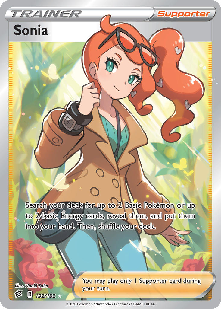 (192/192) Pokemon TCG Rebel Clash Single: Sonia Ultra Rare