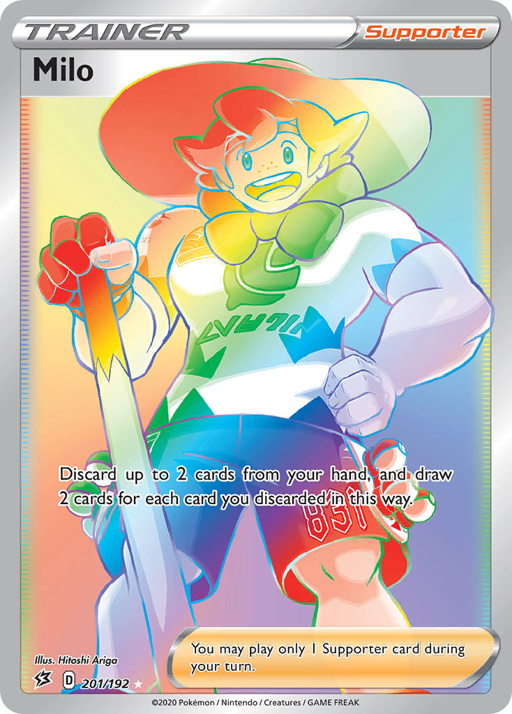 (201/192) Pokemon TCG Rebel Clash Single: Milo Secret Rare
