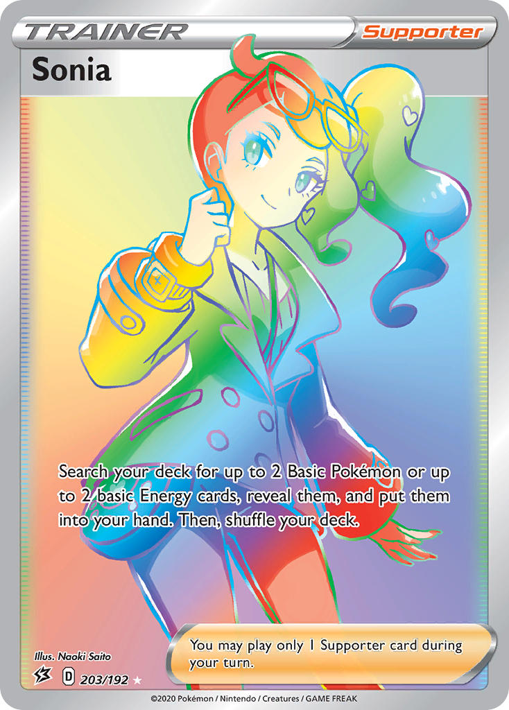 (203/192) Pokemon TCG Rebel Clash Single: Sonia Secret Rare