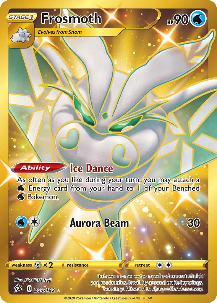 (204/192) Pokemon TCG Rebel Clash Single: Frosmoth Secret Rare