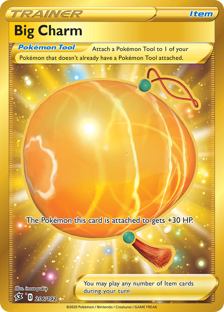 (206/192) Pokemon TCG Rebel Clash Single: Big Charm Secret Rare