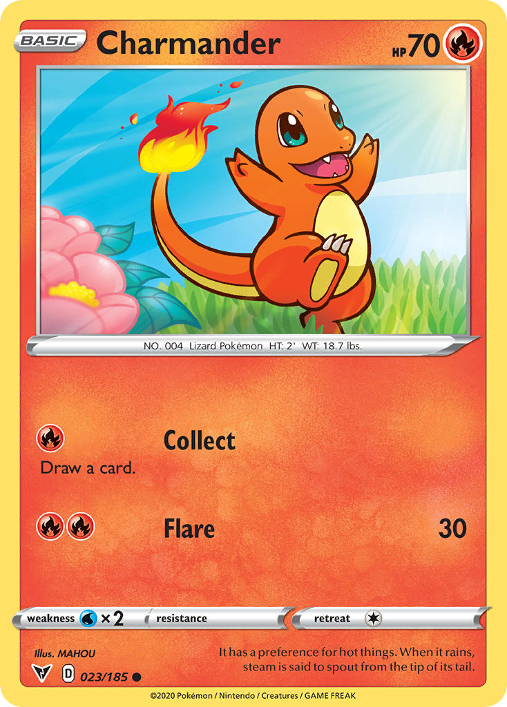 (023/185) Pokemon TCG Vivid Voltage Single: Charmander Common
