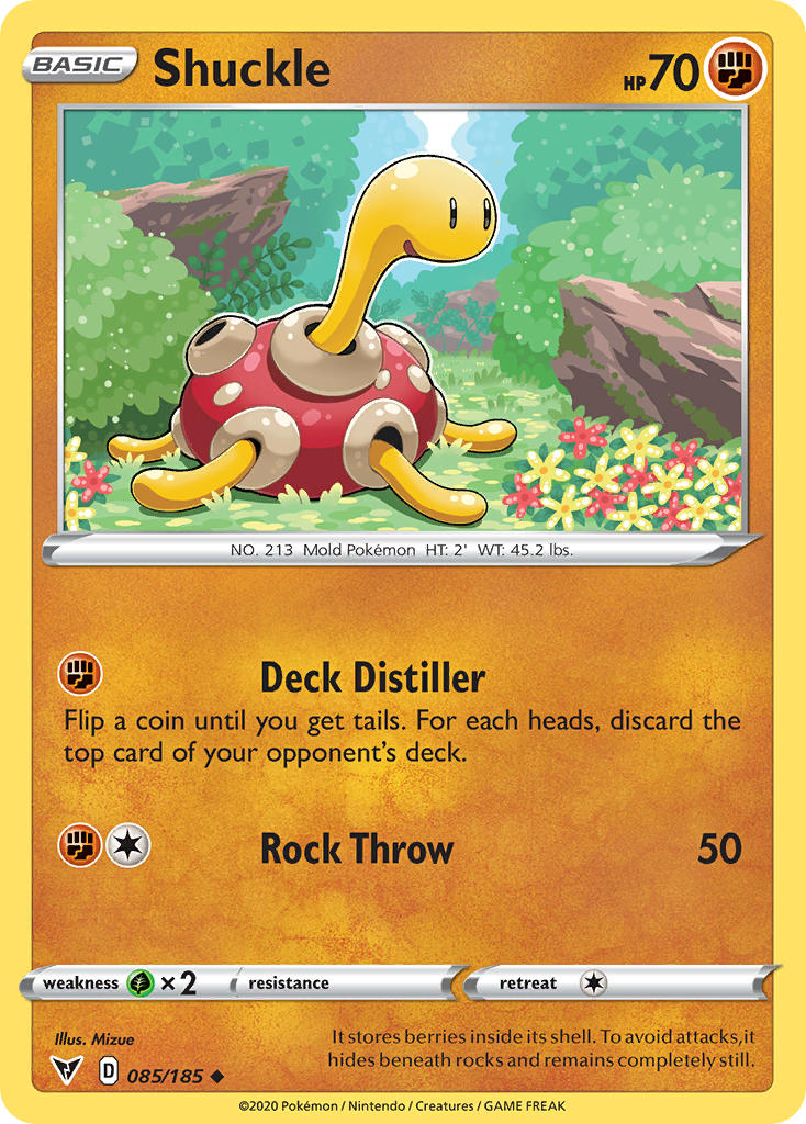 (085/185) Pokemon TCG Vivid Voltage Single: Shuckle Reverse Holo Uncommon