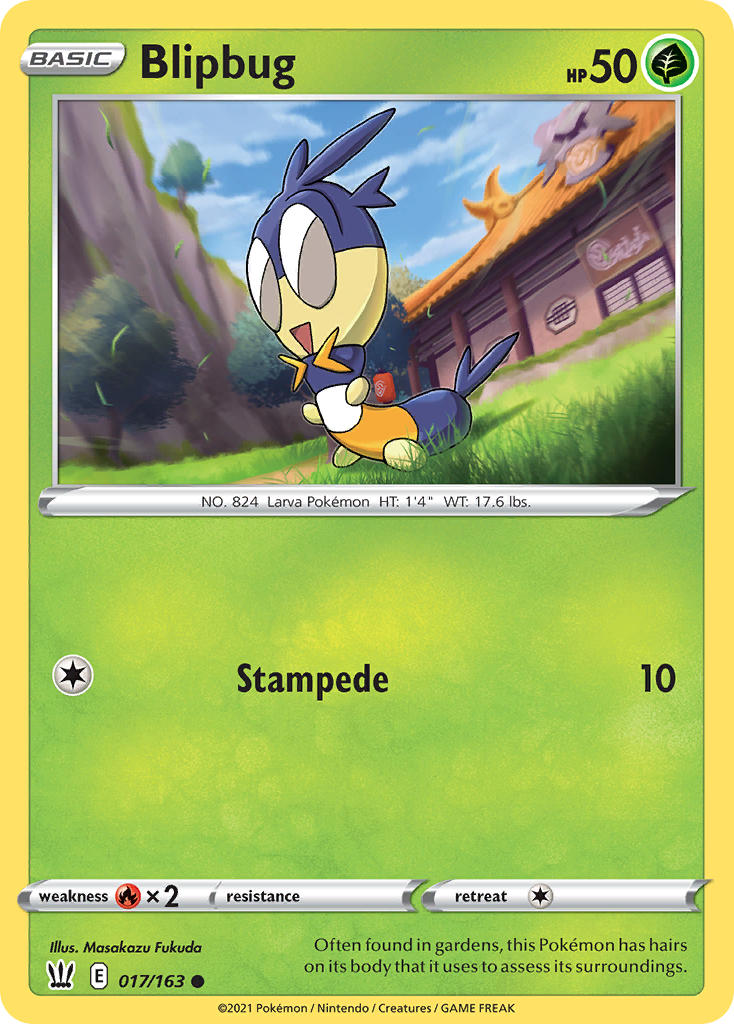 (017/163) Pokemon TCG Battle Styles Single: Blipbug Common