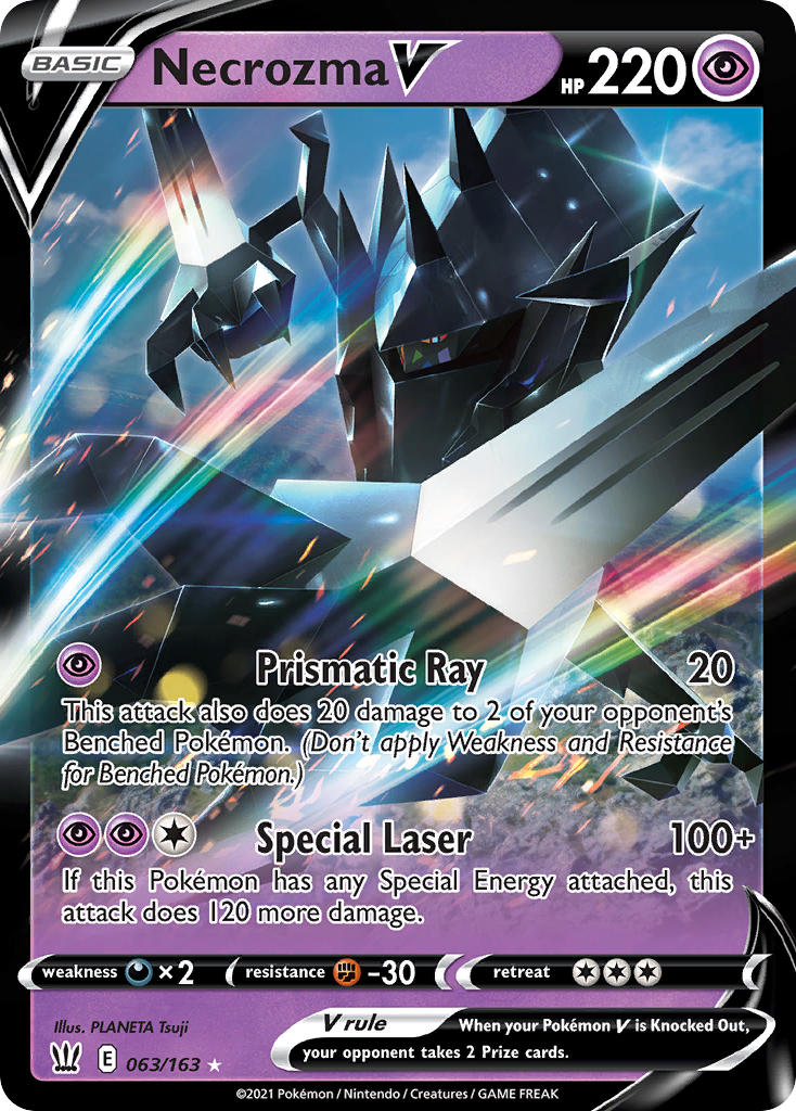 (063/163) Pokemon TCG Battle Styles Single: Necrozma V Ultra Rare