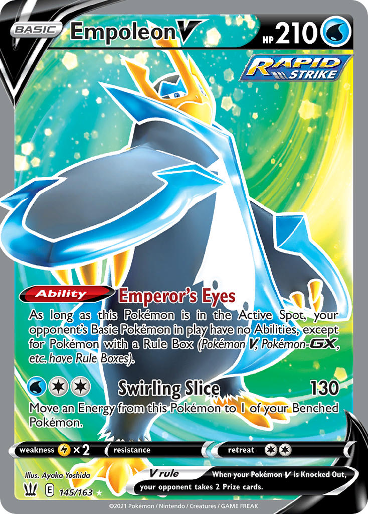 (145/163) Pokemon TCG Battle Styles Single: Empoleon V Ultra Rare