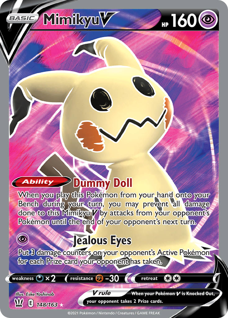 (148/163) Pokemon TCG Battle Styles Single: Mimikyu V Ultra Rare