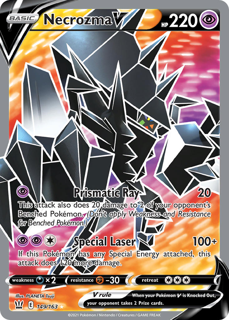 (149/163) Pokemon TCG Battle Styles Single: Necrozma V Ultra Rare