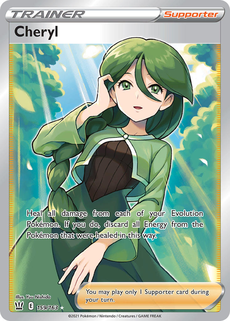 (159/163) Pokemon TCG Battle Styles Single: Cheryl Ultra Rare