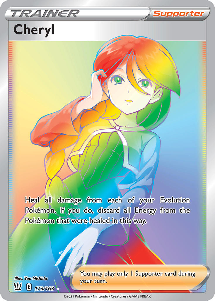 (173/163) Pokemon TCG Battle Styles Single: Cheryl Secret Rare
