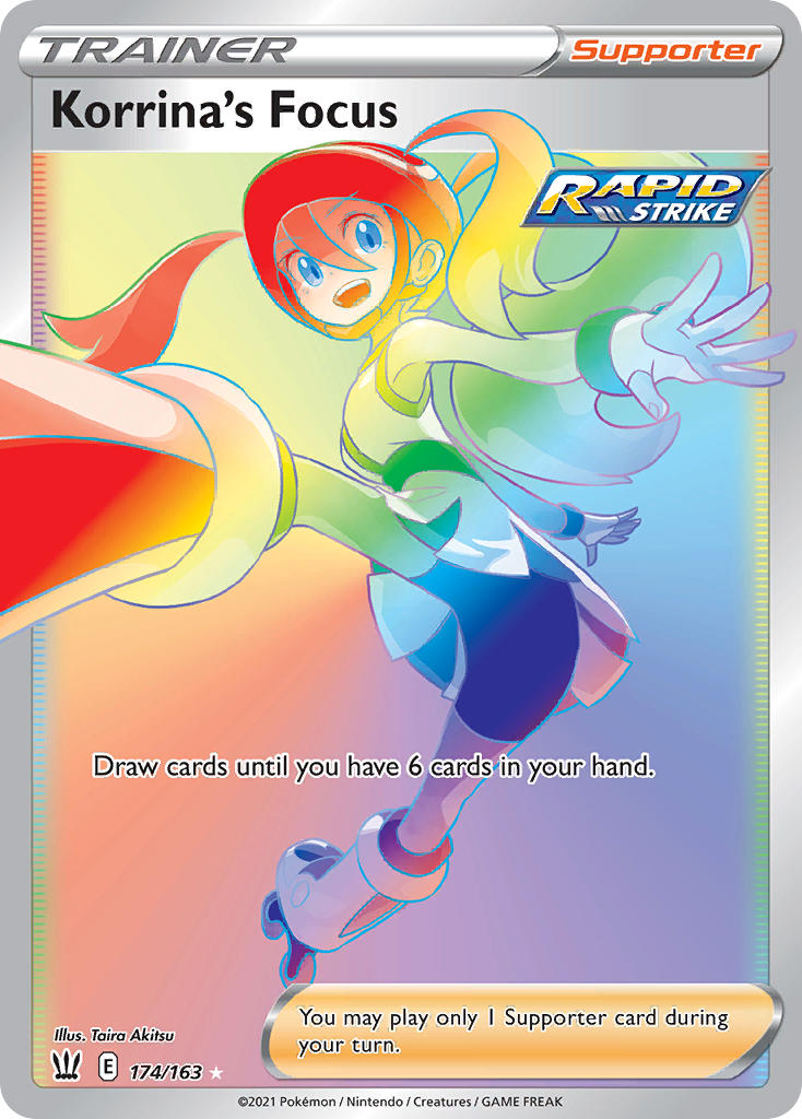 (174/163) Pokemon TCG Battle Styles Single: Korrina's Focus Secret Rare