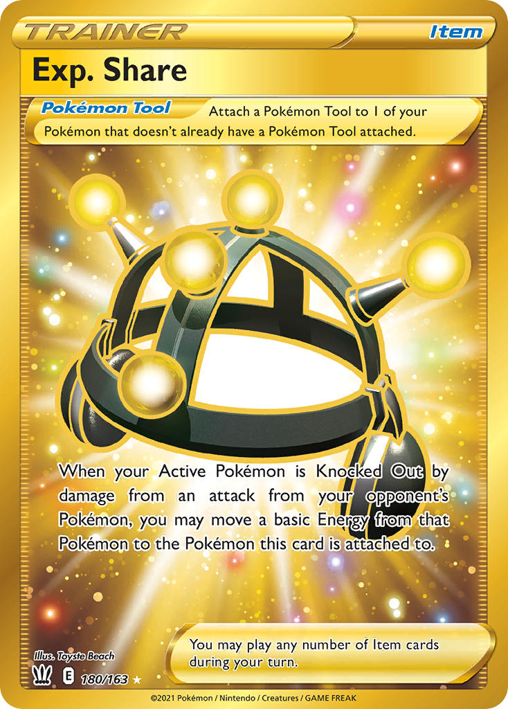 (180/163) Pokemon TCG Battle Styles Single: Exp. Share Secret Rare