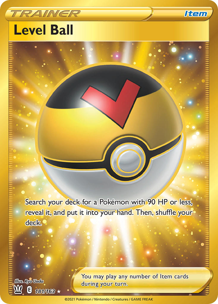 (181/163) Pokemon TCG Battle Styles Single: Level Ball Secret Rare