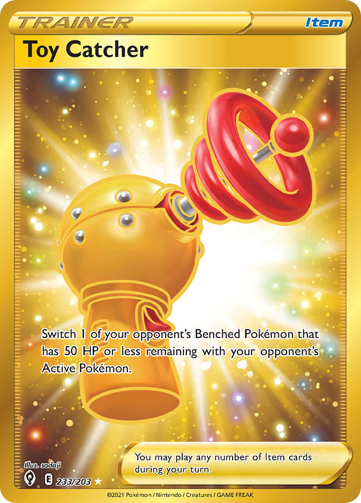 (233/203) Pokemon TCG Evolving Skies Single: Toy Catcher Secret Rare