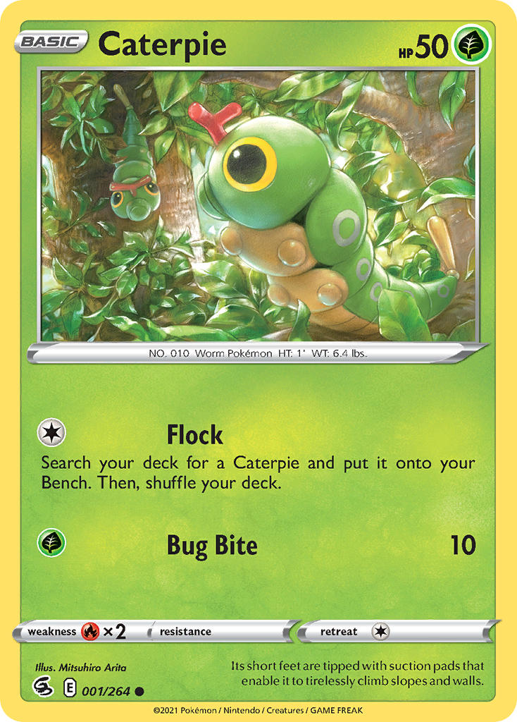(001/264) Pokemon TCG Fusion Strike Single: Caterpie Common