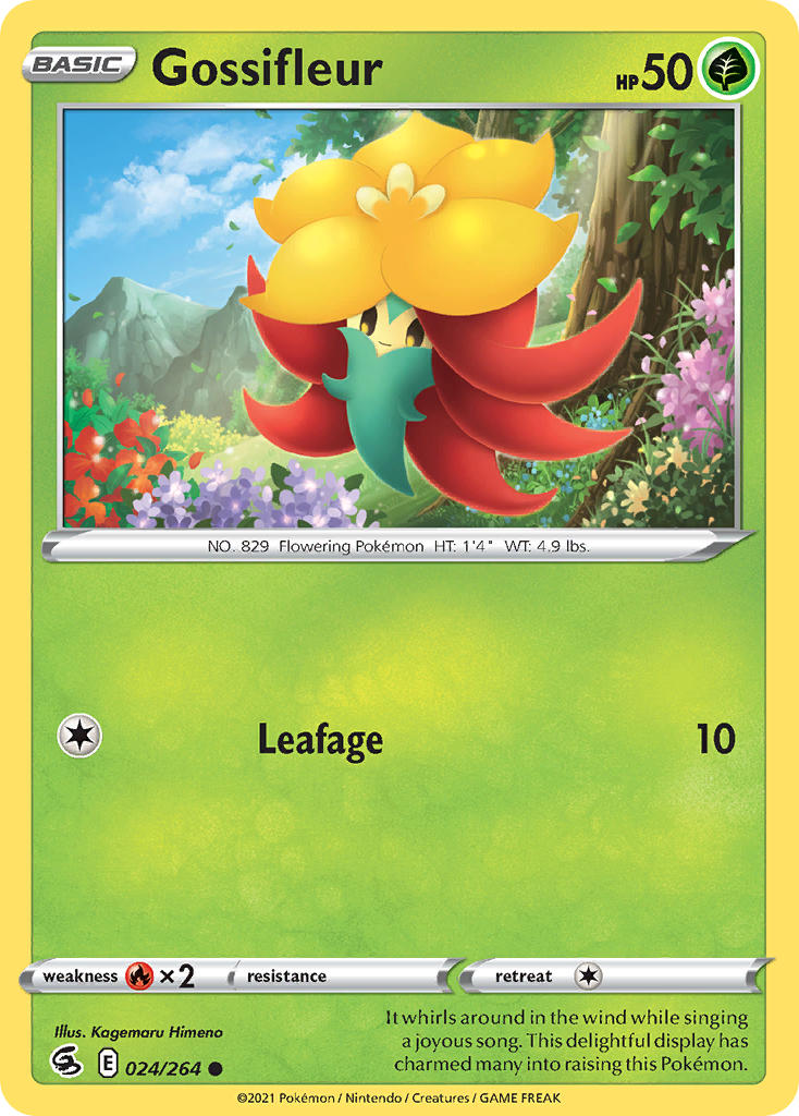 (024/264) Pokemon TCG Fusion Strike Single: Gossifleur Common