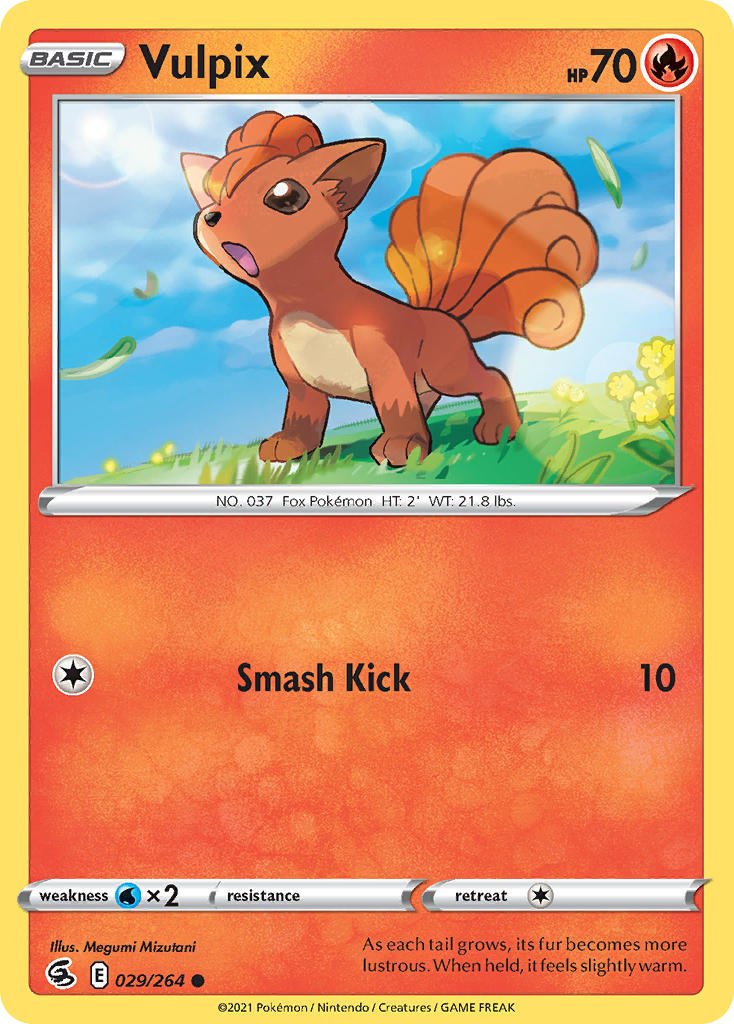 (029/264) Pokemon TCG Fusion Strike Single: Vulpix Common