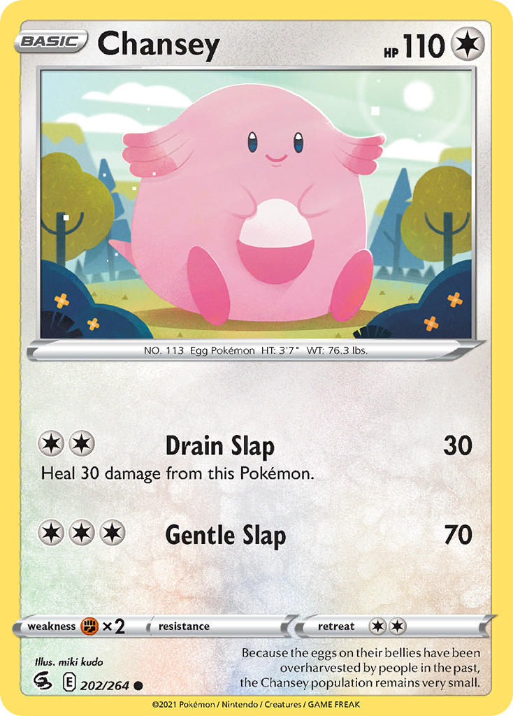 (202/264) Pokemon TCG Fusion Strike Single: Chansey Common