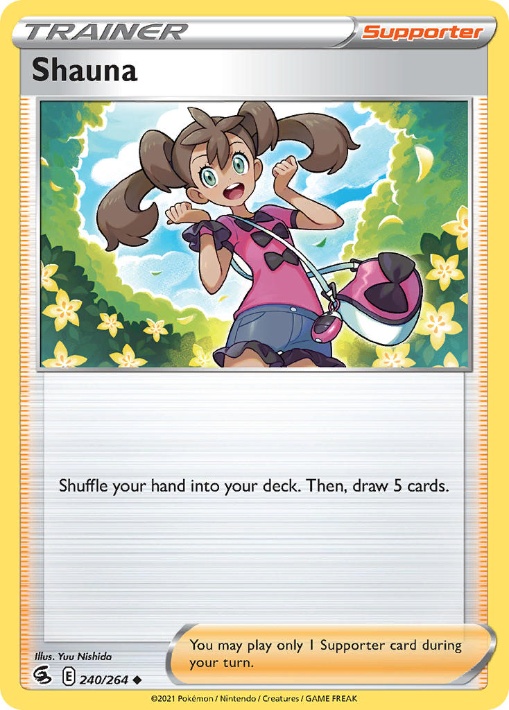 (240/264) Pokemon TCG Fusion Strike Single: Shauna Reverse Holo Uncommon