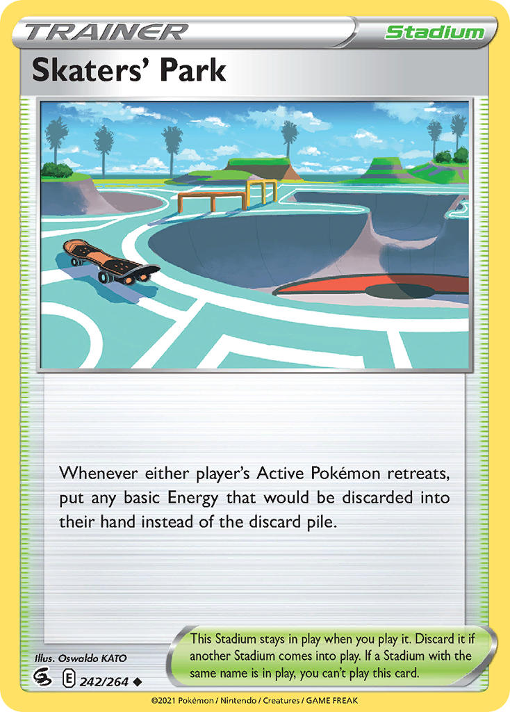 (242/264) Pokemon TCG Fusion Strike Single: Skaters' Park Reverse Holo Uncommon