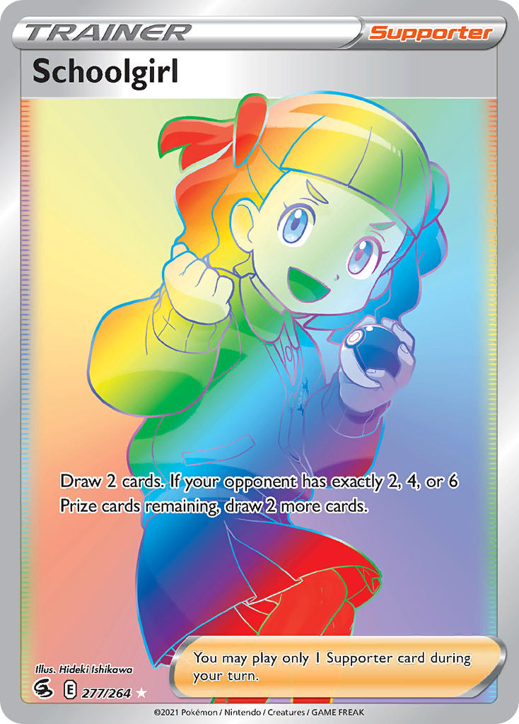 (277/264) Pokemon TCG Fusion Strike Single: Schoolgirl Secret Rare