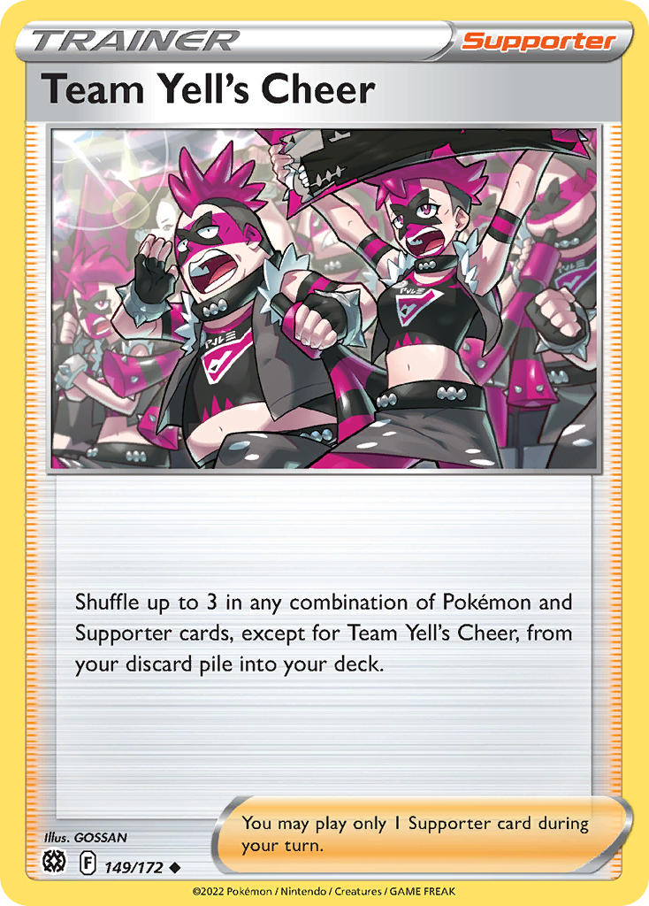 (149/172) Pokemon TCG Brilliant Stars Single: Team Yell's Cheer Uncommon