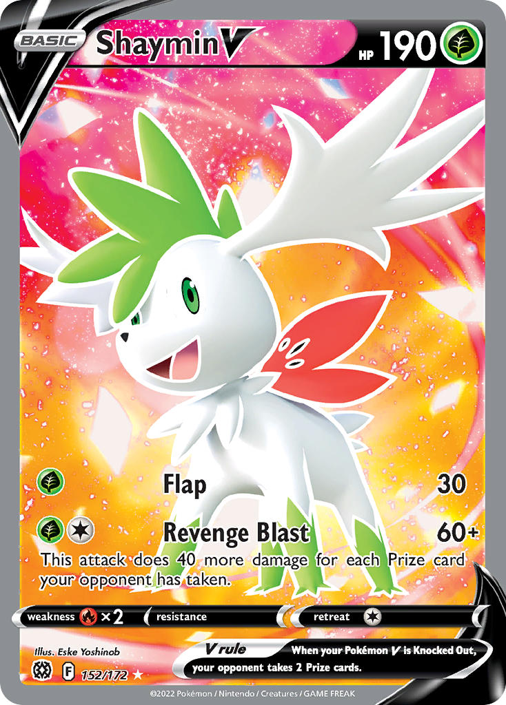 (152/172) Pokemon TCG Brilliant Stars Single: Shaymin V Ultra Rare