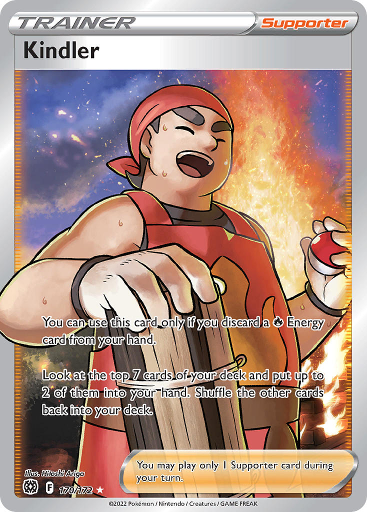 (170/172) Pokemon TCG Brilliant Stars Single: Kindler Ultra Rare