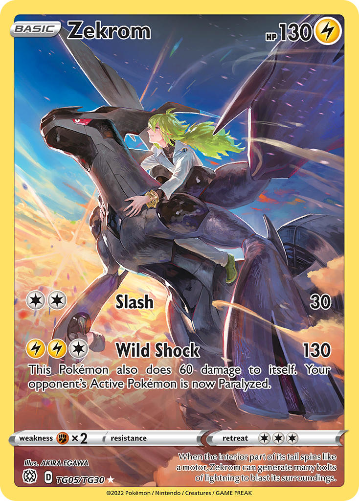 (TG05/TG30) Pokemon TCG Brilliant Stars Single: Zekrom Holo Rare
