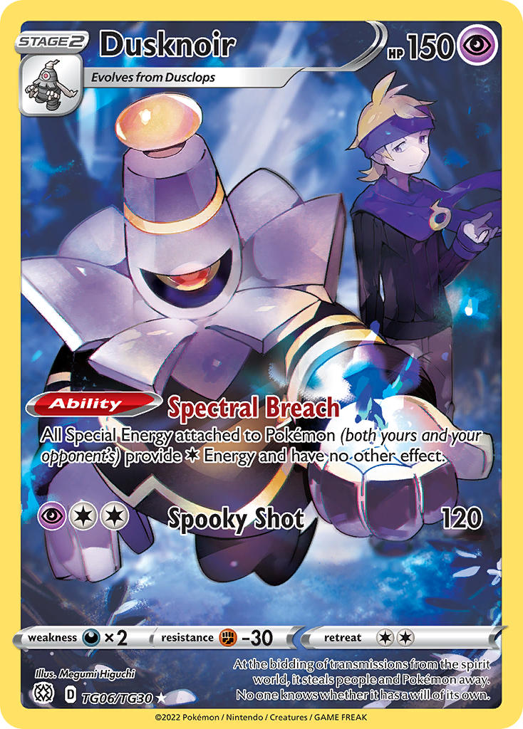 (TG06/TG30) Pokemon TCG Brilliant Stars Single: Dusknoir Holo Rare