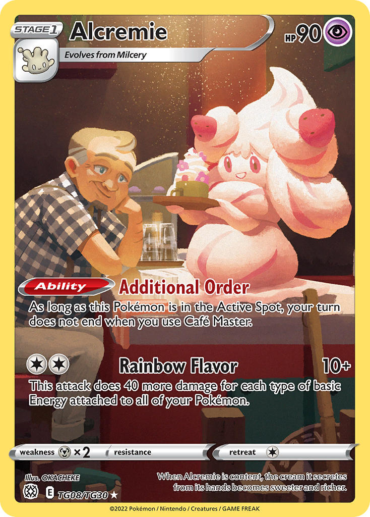 (TG08/TG30) Pokemon TCG Brilliant Stars Single: Alcremie Holo Rare