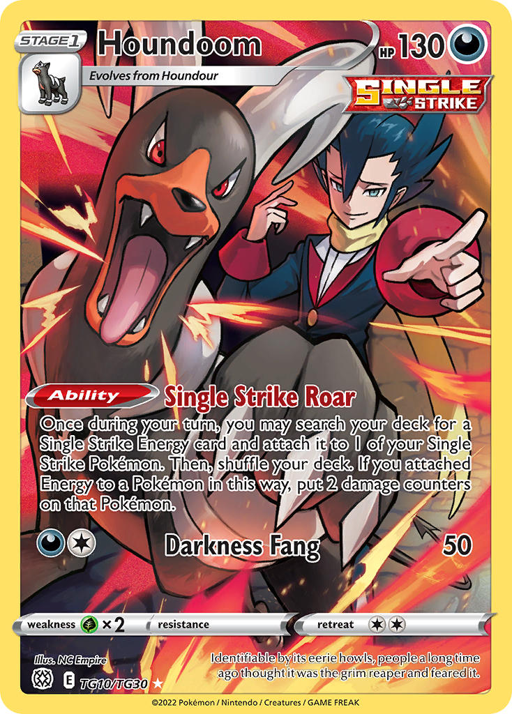 (TG10/TG30) Pokemon TCG Brilliant Stars Single: Houndoom Holo Rare