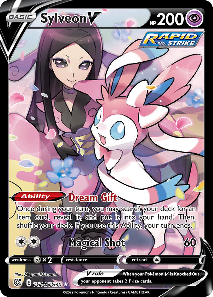 (TG14/TG30) Pokemon TCG Brilliant Stars Single: Sylveon V Ultra Rare