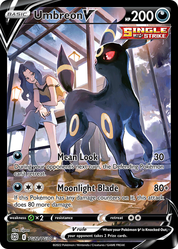 (TG22/TG30) Pokemon TCG Brilliant Stars Single: Umbreon V Ultra Rare