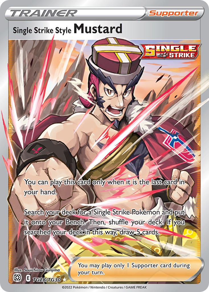 (TG28/TG30) Pokemon TCG Brilliant Stars Single: Single Strike Style Mustard Ultra Rare