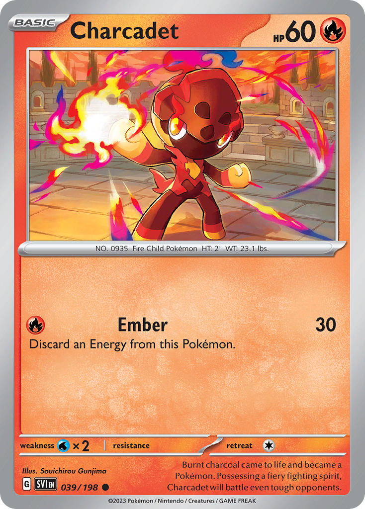 (039/198) Pokemon TCG Scarlet & Violet Single: Charcadet Common
