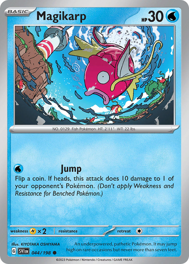 (044/198) Pokemon TCG Scarlet & Violet Single: Magikarp Common
