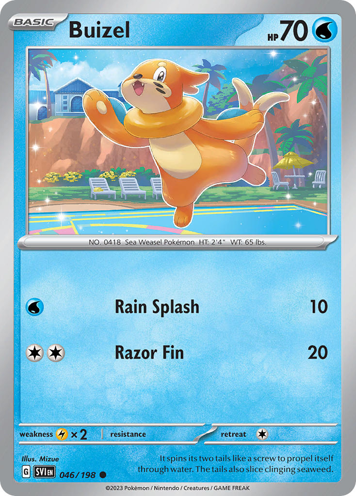 (046/198) Pokemon TCG Scarlet & Violet Single: Buizel Common