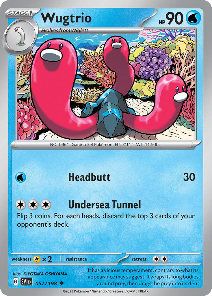 (057/198) Pokemon TCG Scarlet & Violet Single: Wugtrio Uncommon