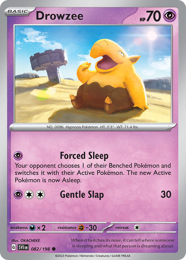 (082/198) Pokemon TCG Scarlet & Violet Single: Drowzee Common