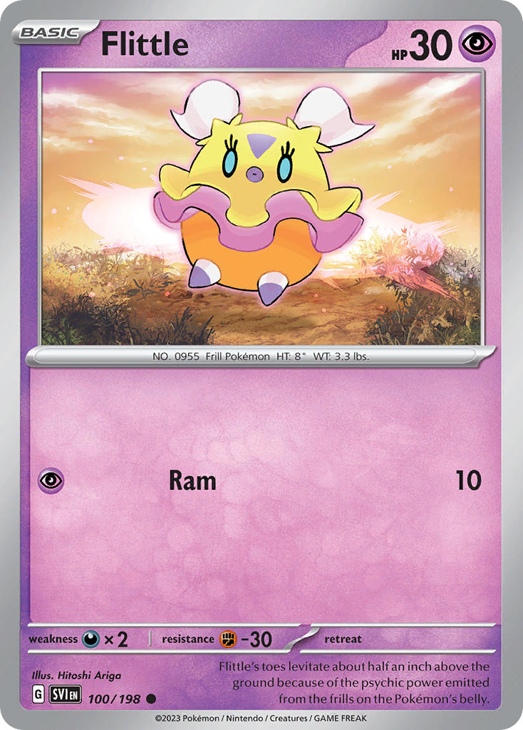 (100/198) Pokemon TCG Scarlet & Violet Single: Flittle Common