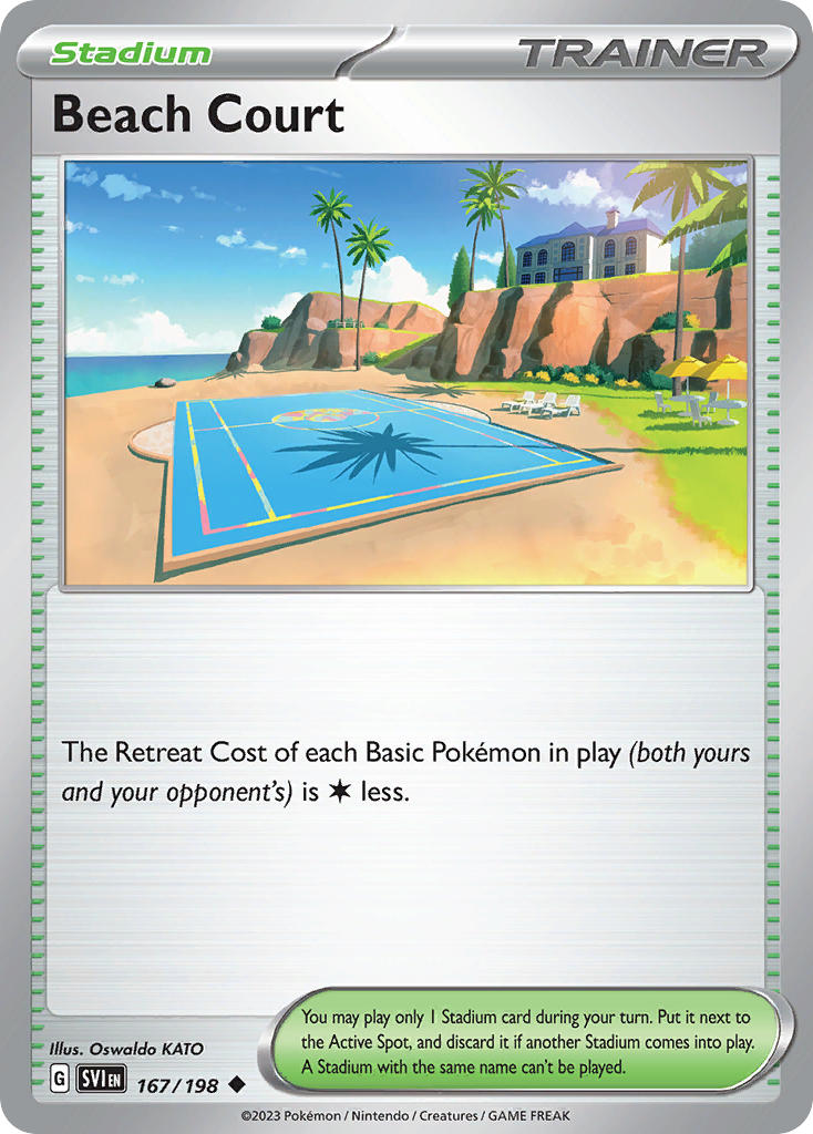 (167/198) Pokemon TCG Scarlet & Violet Single: Beach Court Uncommon