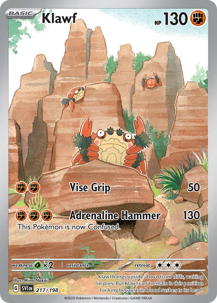 (217/198) Pokemon TCG Scarlet & Violet Single: Klawf Illustration Rare