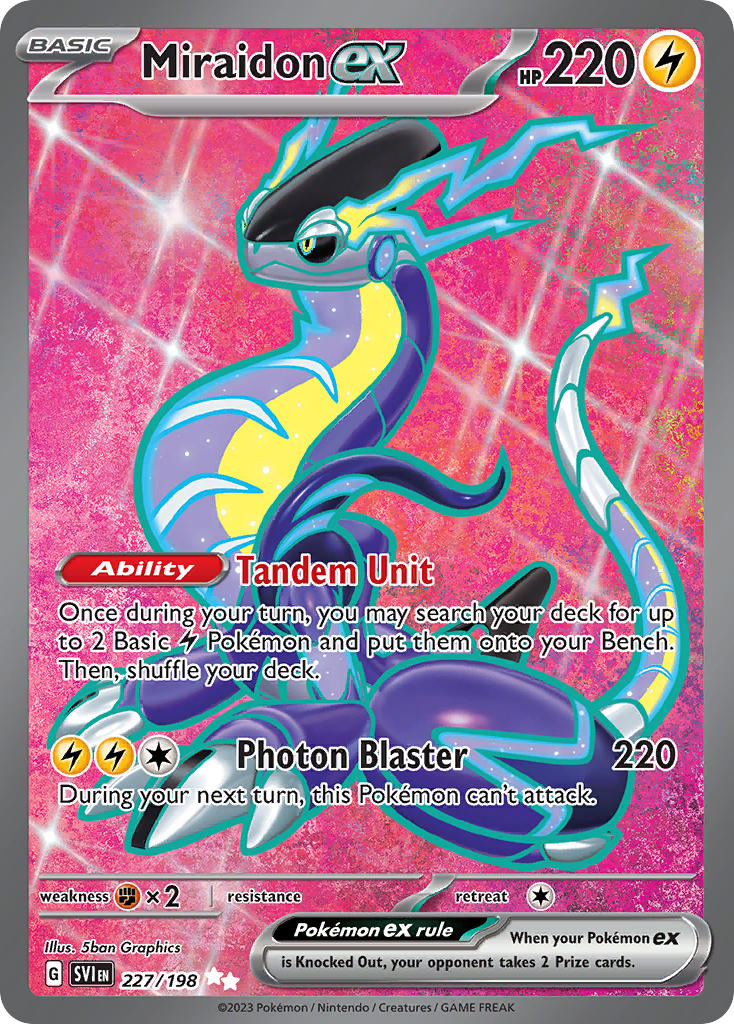 (227/198) Pokemon TCG Scarlet & Violet Single: Miraidon ex Ultra Rare