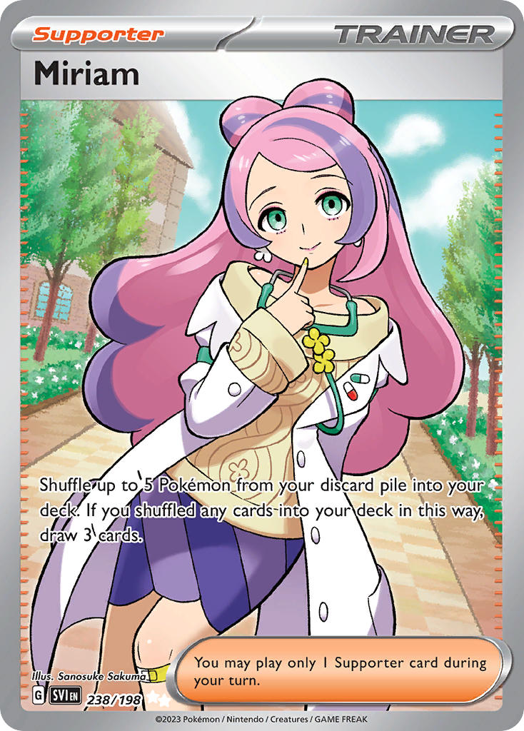 (238/198) Pokemon TCG Scarlet & Violet Single: Miriam Ultra Rare