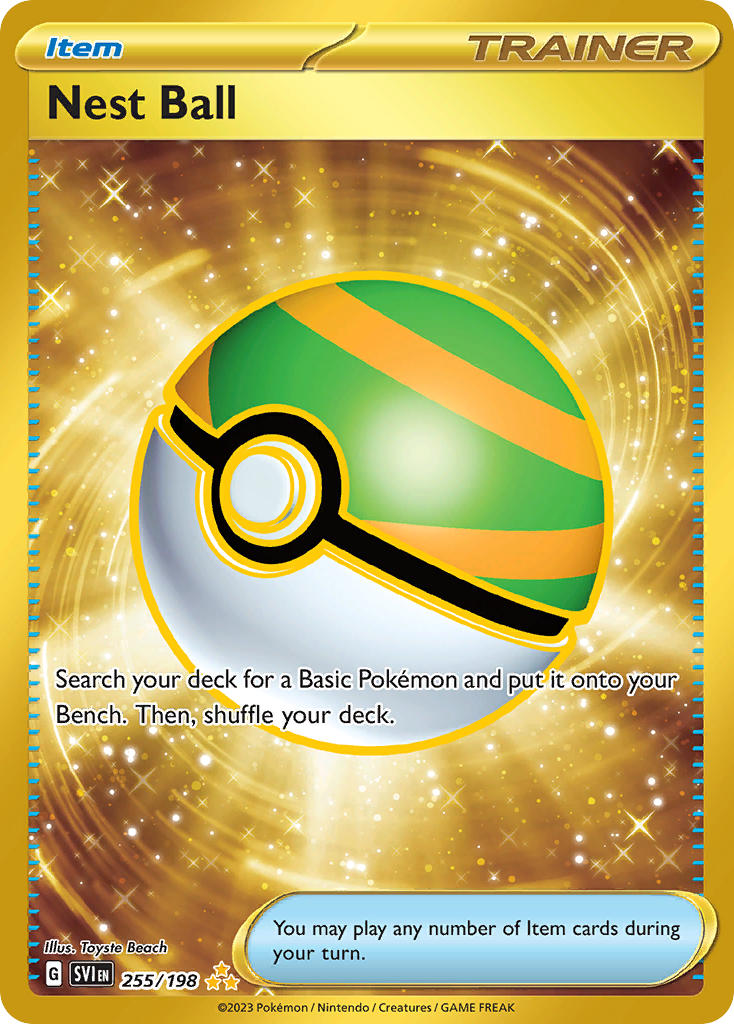 (255/198) Pokemon TCG Scarlet & Violet Single: Nest Ball Secret Rare