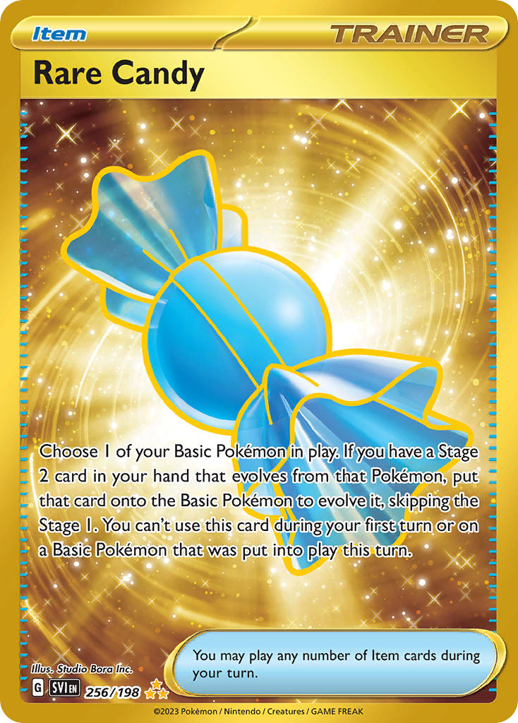 256/198) Pokemon TCG Scarlet & Violet Single: Rare Candy Secret Rare Puca Puca Games 256/198) Pokemon TCG Scarlet & Violet Single: Rare Candy Secret Rare Puca Puca Games