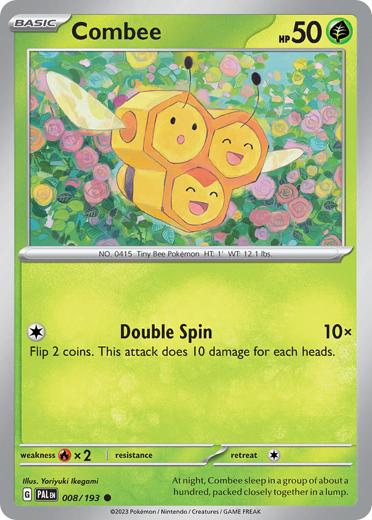 Pokemon TCG Paldea Evolved Single: Combee Reverse Holo (008/193)