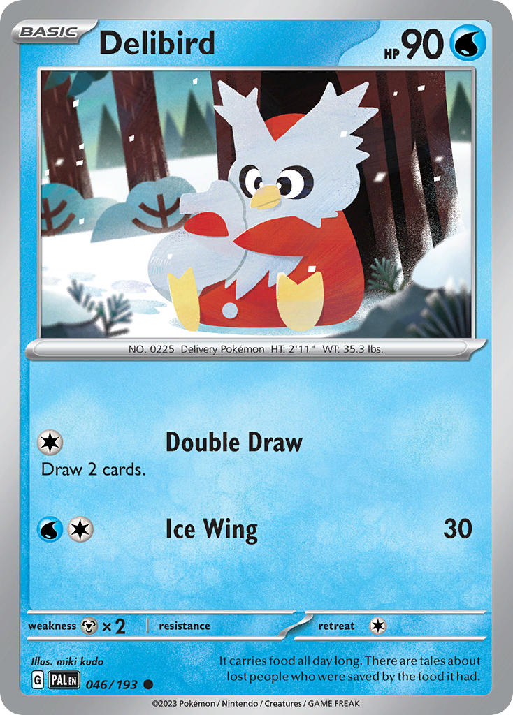 Pokemon TCG Paldea Evolved Single: Delibird Non-Holo (046/193)